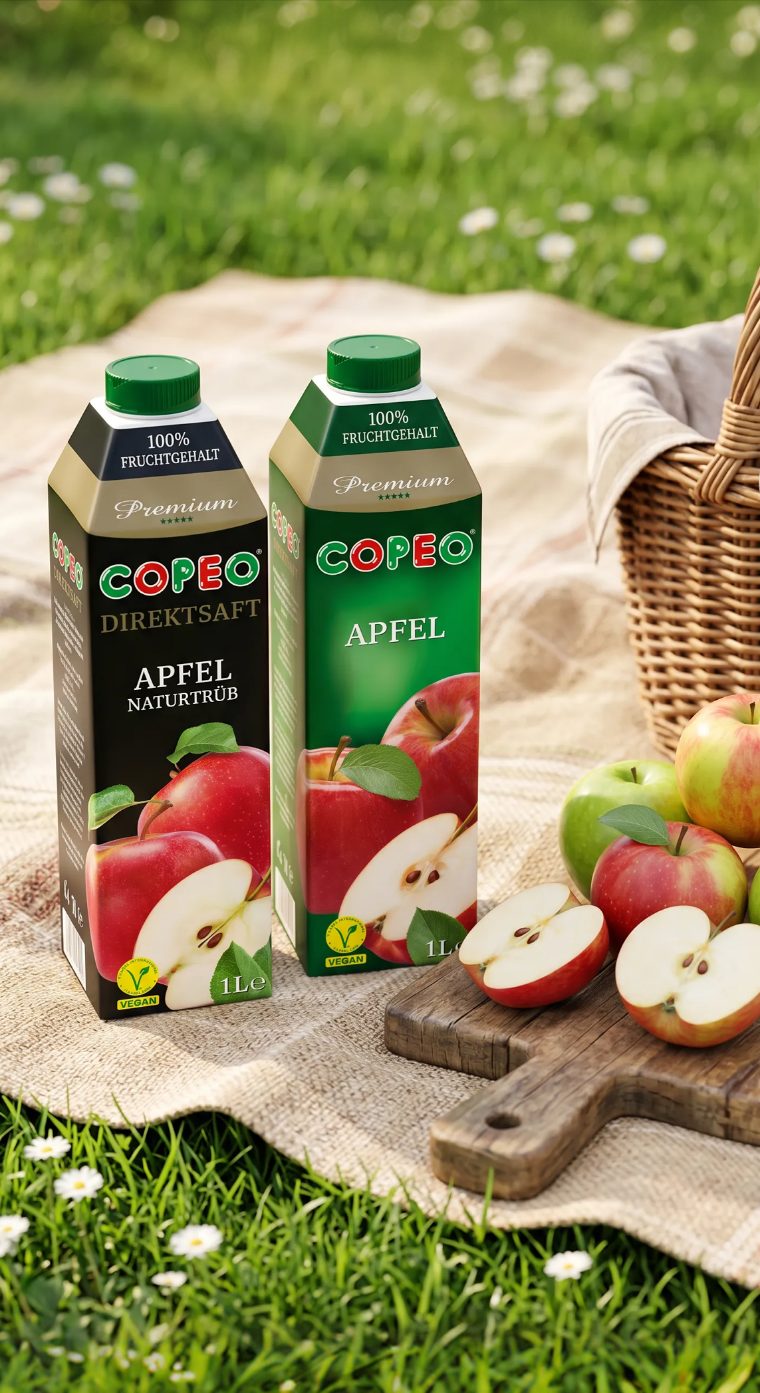 COPEO Serie hochkant: Apfelsaft