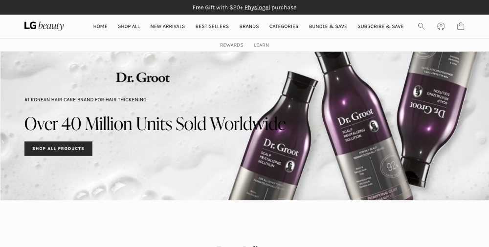 Marken-Landingpage Dr. Groot